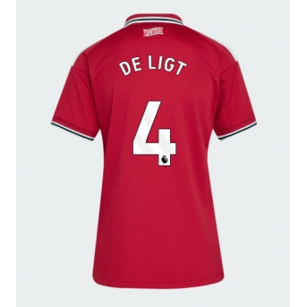 Manchester United Matthijs de Ligt #4 Maglia Gara Casa Repliche 2026-27 Donna Maniche Corte